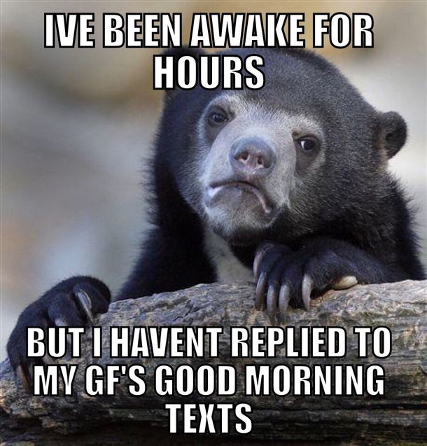 I know shell want me to go over ASAP but I enjoy my alone time
