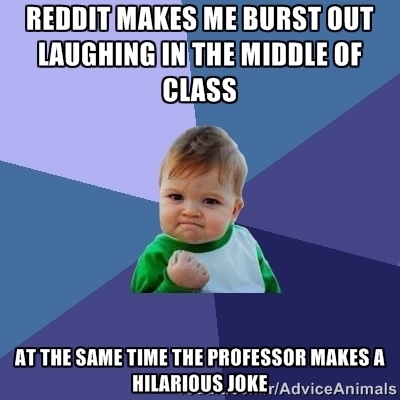 I laughed with everyone else