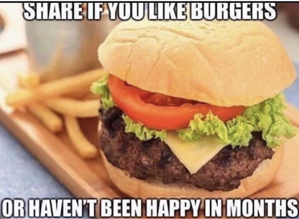 I like burgers