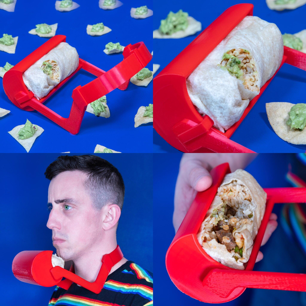 I like to design unnecessary things so I made The BurritoTrough - the laziest way you can eat a burrito