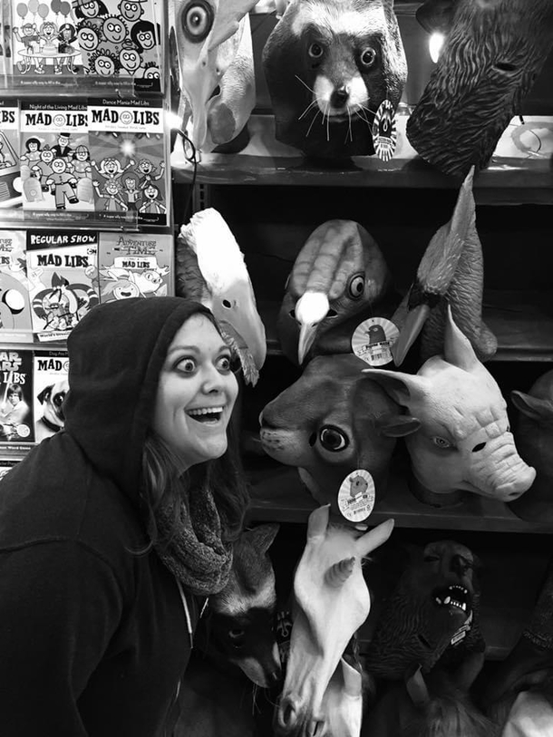 I lost her in the store but she was just catching up with old friends
