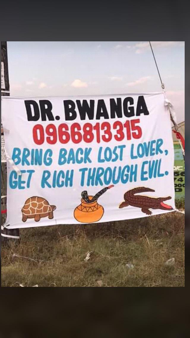 I love a straight forward witch doctor