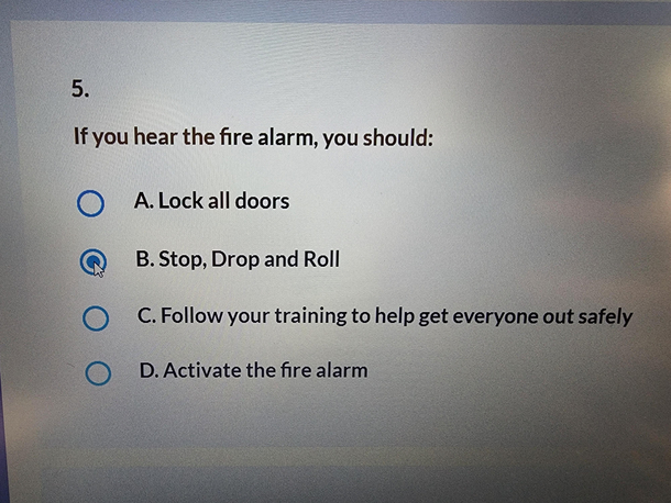 I love these kind of questions at a job orientation