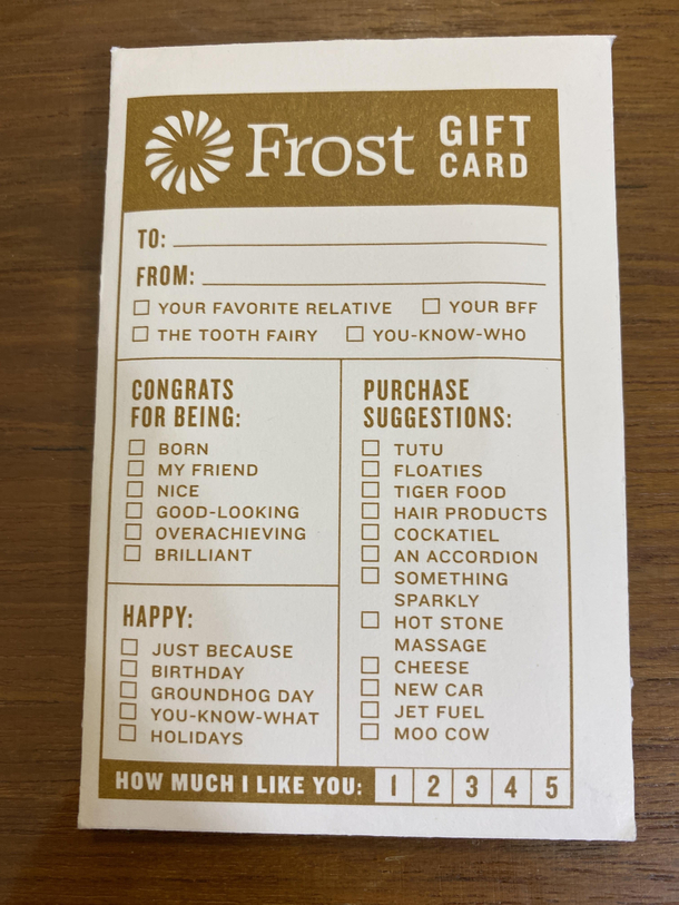 I love this gift card envelope