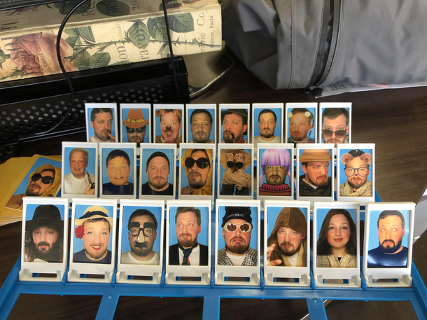 I made a playable Guess Who for a white elephant gift exchange
