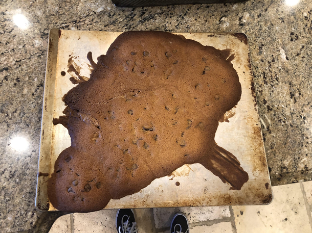 I made cookies for the first time