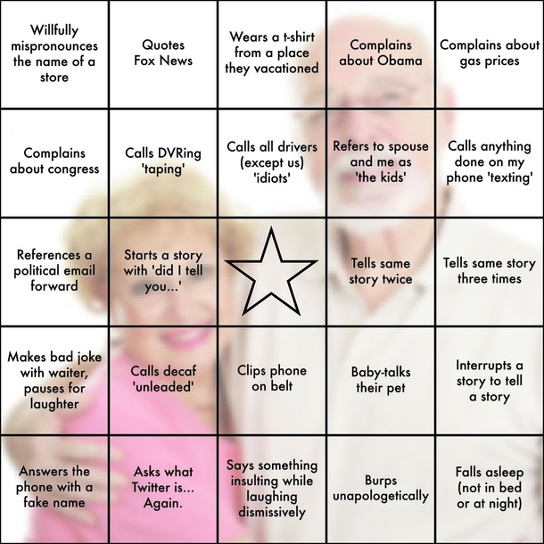 I made In-Law BINGO for thanksgiving