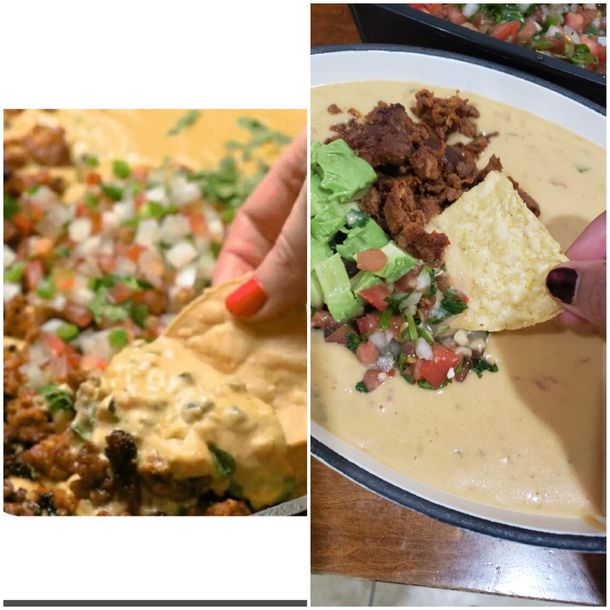 I made the Chorizo Queso Dip I saw on rgifrecipes today and it came ot amaaazing