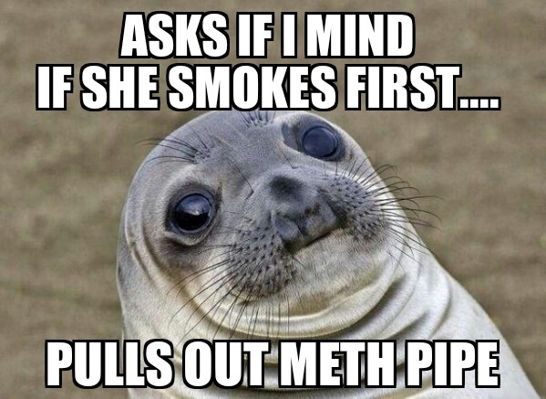 I manage to take a girl home from the bar and then this shit happens