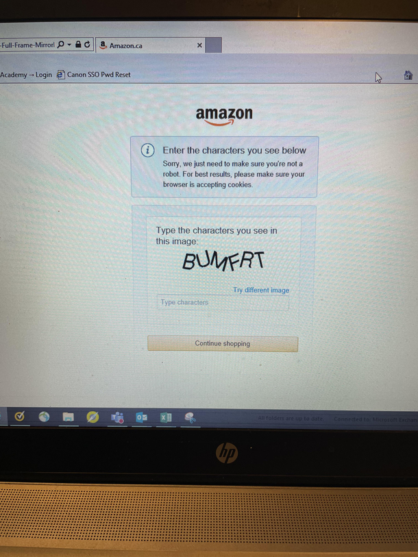 I mean Amazons got somebody on the other end typing in the characters and laughing right RIGHT
