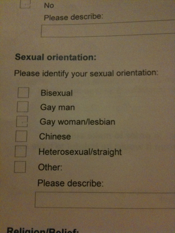 I mean its fine that people are Chinese but I dont think what goes on at those Pride Parades are appropriate for children