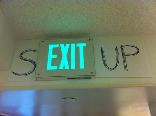 I mean the sign says we should so