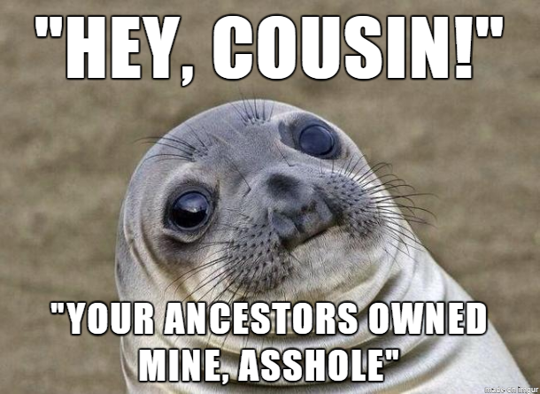 I met a black guy who shared my last name