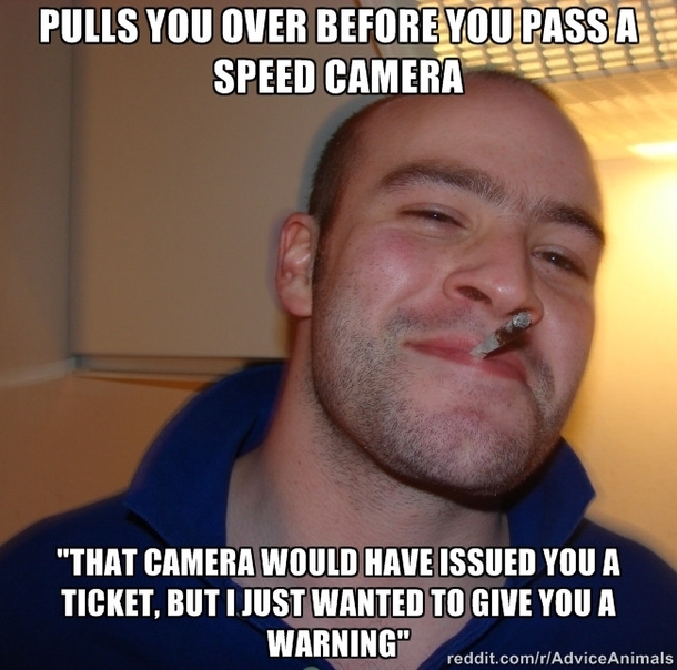 I met Good Guy Cop this morning