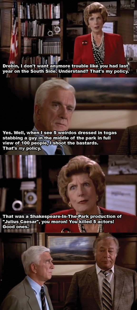 I miss Leslie Nielsen