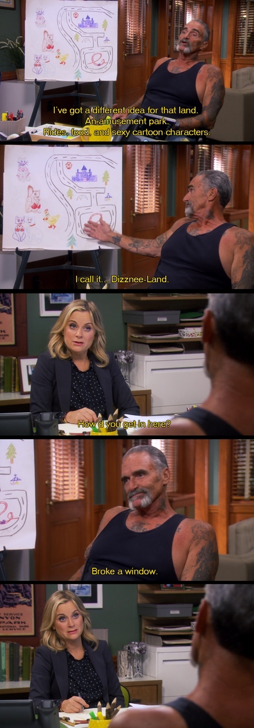 I miss the Biker Guy from Parks and Rec