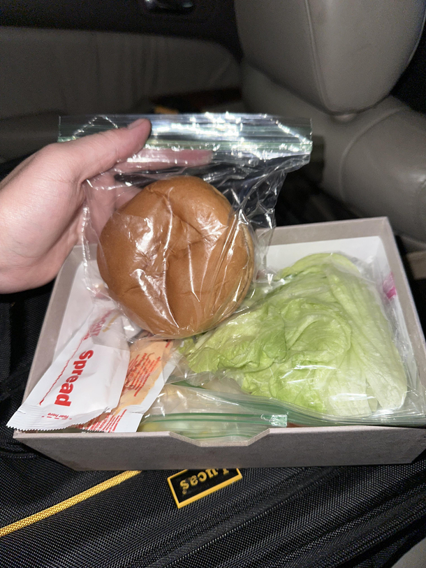 I moved out of California a year ago to the east coast My mom is visiting and brought a disassembled In N Out burger