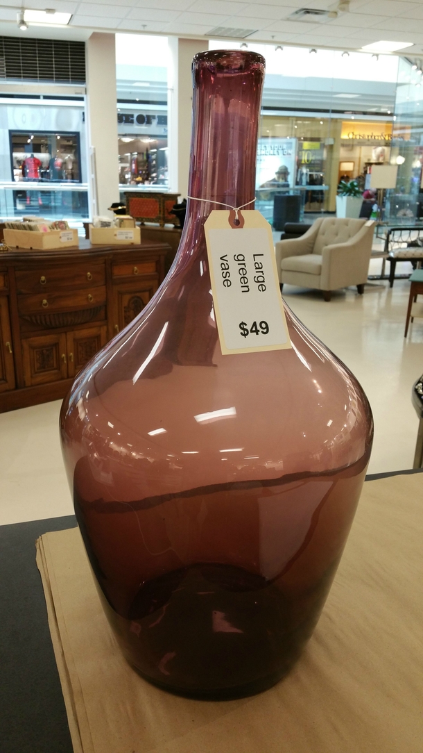 I occasionally forget my employee is colorblind but then I ask him to price out new inventory