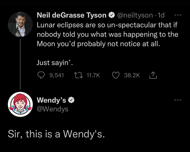 I only asked if you wanted to see the specials