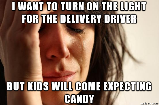 I ordered food on Halloween