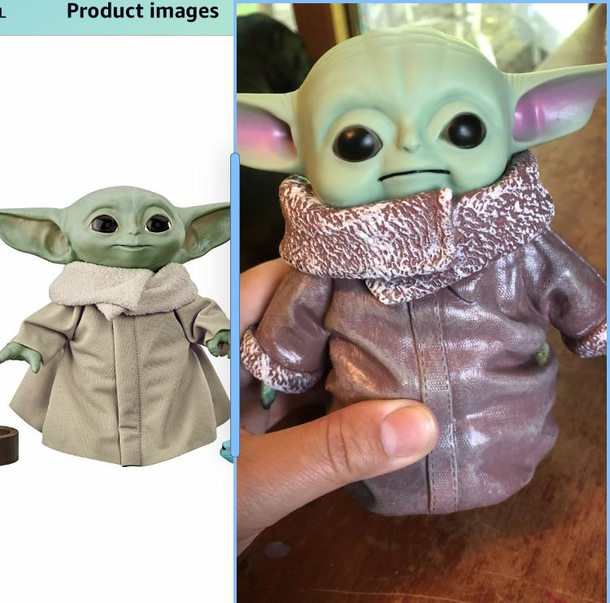 I paid  and waited  months for this talking baby yoda from China its basically a plastic dog toy