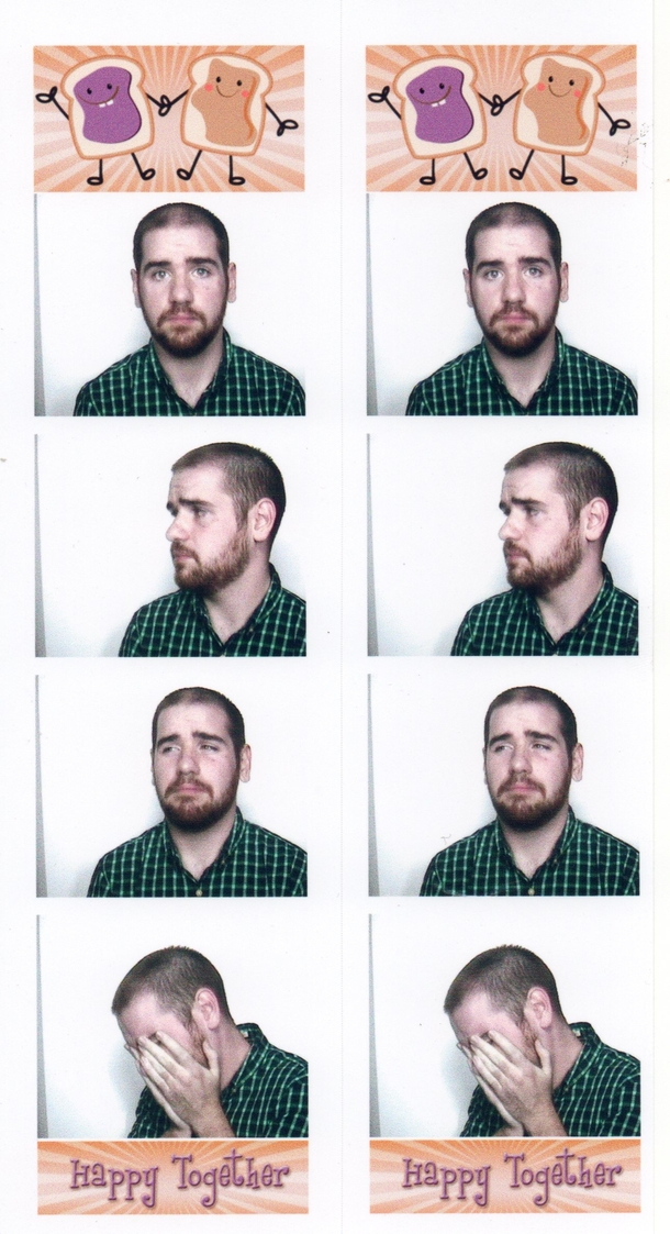 I paid  for the saddest photo booth picture ever