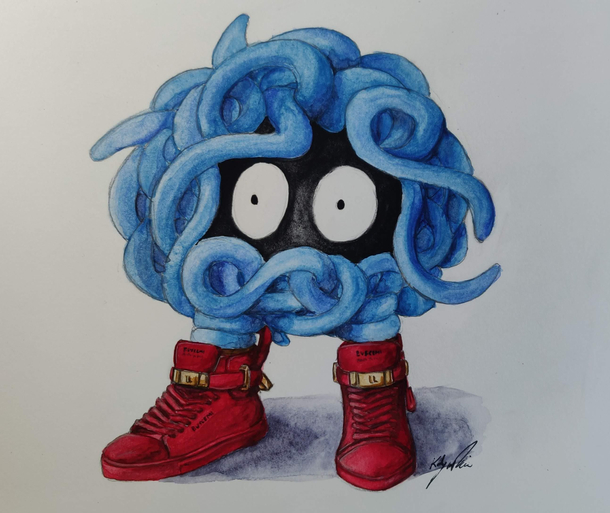 I painted Tangela a shoe upgrade