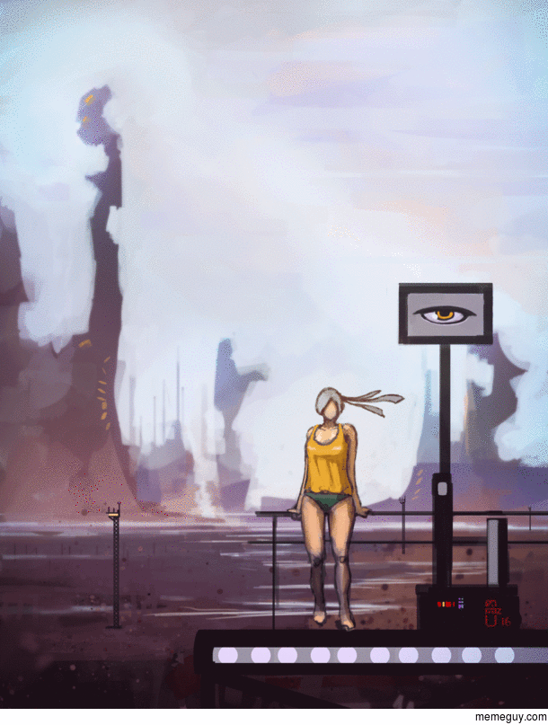 I painted this today in Photoshop Orange Outpost