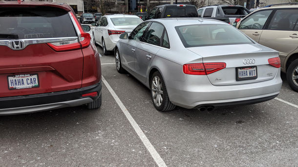 I parked next to my soulmate this morning