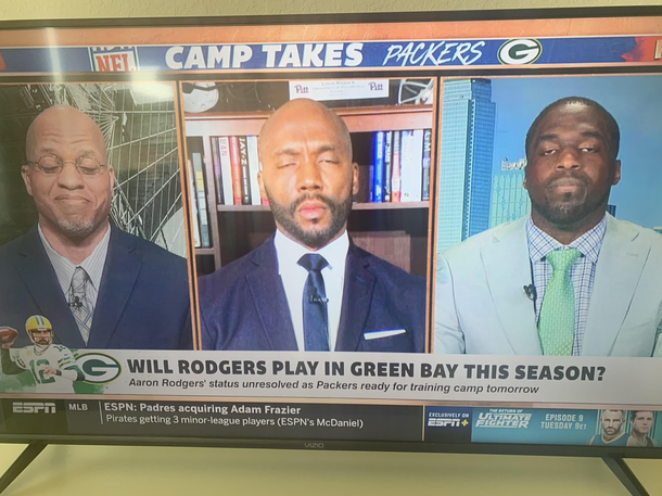 I paused ESPN at a funny moment I call it Sex Faces