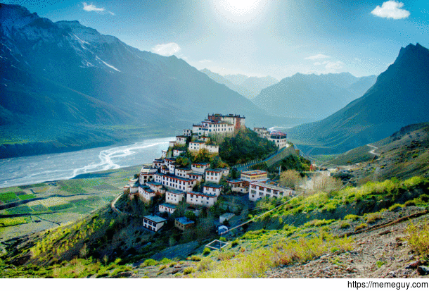 I photographed Key monastery up in the Himalayas in India in different seasons One of the most beautiful places I have been to