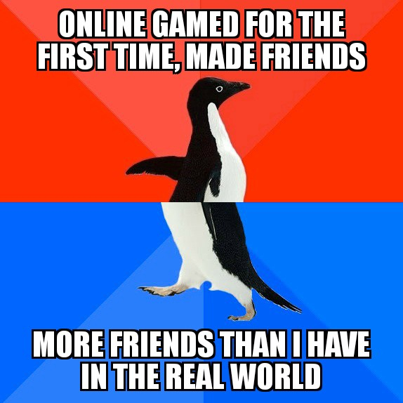 I played an online game for the first time
