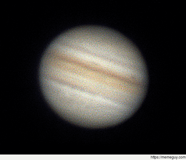I pointed my telescope to Jupiter for  hours this is the result