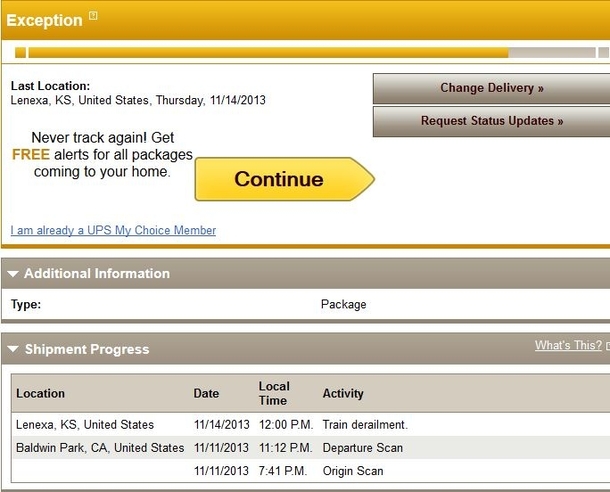 I pre-ordered the PS I live in Kansas This is what I saw on the shipping tracker