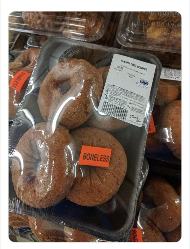 I prefer my donuts bone-in not sure what that means