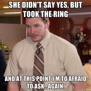I proposed to my fiancee  months ago