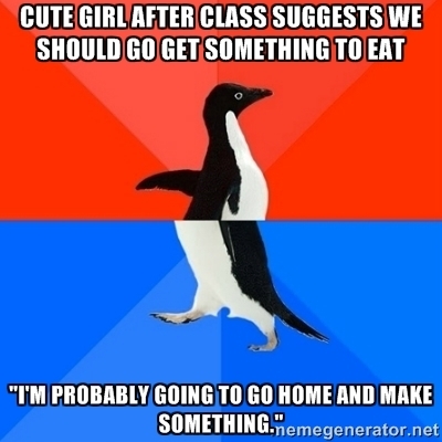 I realized my mistake on the lonely walk home