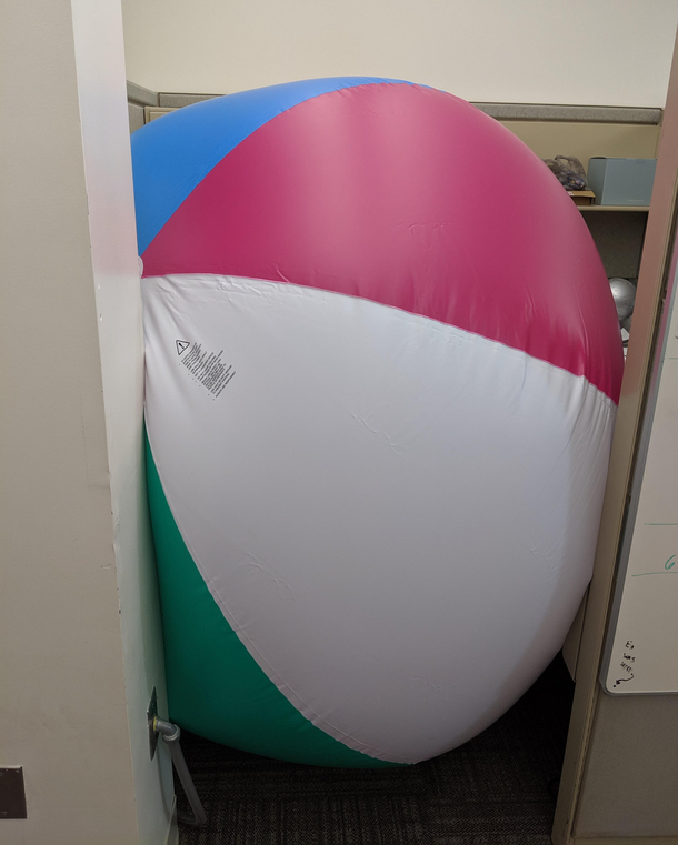 I received a phone call last Friday from my wife who wanted to know Why the Hell did you buy a  foot beachball to which I answered it is for work
