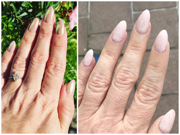 I recently moved to Europe and had to say good bye to my amazing nail tech back home in Canada I found this woman online and figured how bad it could be Her pictures looked legit This cost me  and another  to fix What I had  vs what I received 