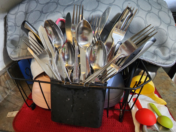 I recreate the iron throne every time I do dishes