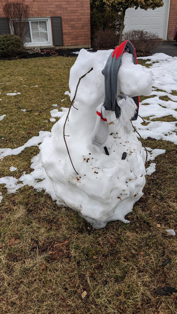 I relate too much to this snowman