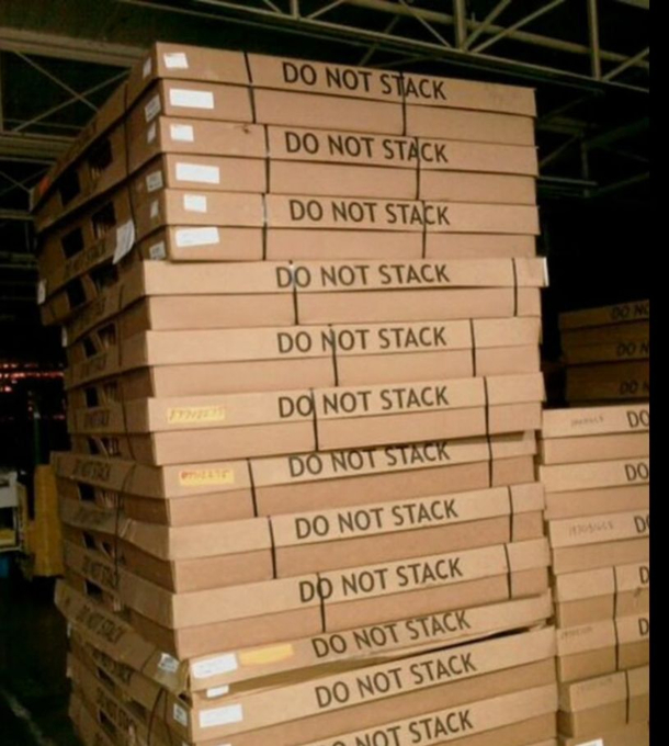 I said DO NOT STACK