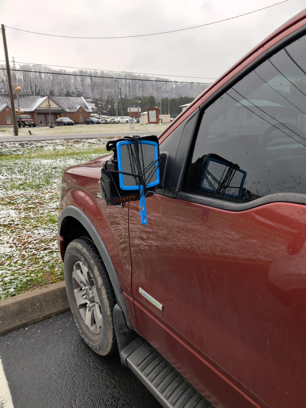 I saw this at a gas station next to the interstate