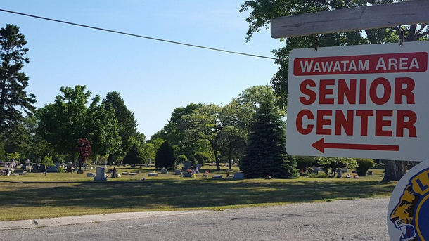 I saw this sign while driving I did a U-turn to get this picture