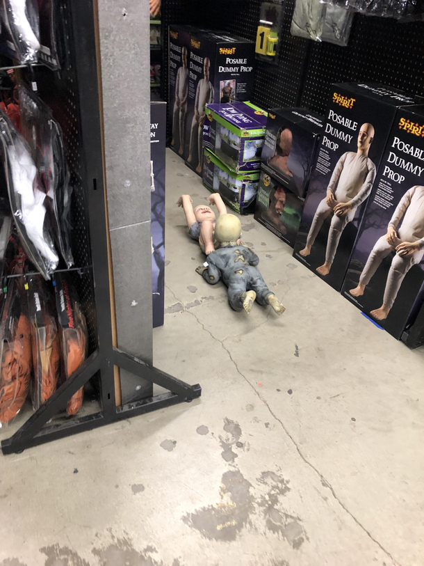 I searched the Halloween store twice and could not find a grim reaper outfit to save my life but I did find