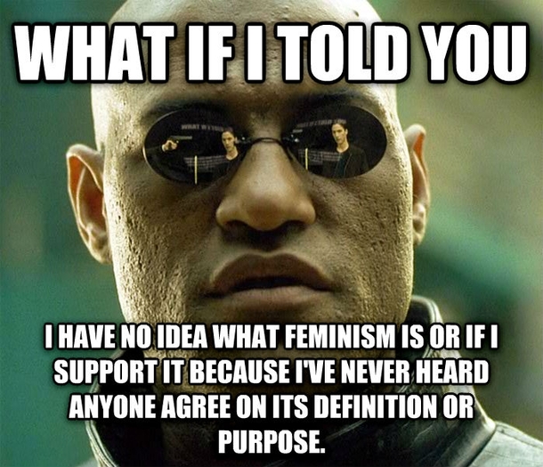 I see a lot of posts on here regarding feminism and every time I read the comments Im just more confused than when I started