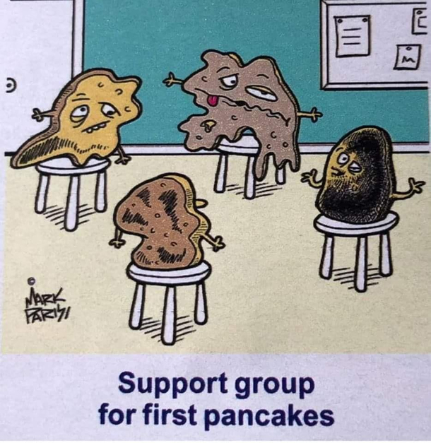 I see a lot of posts with pictures of perfect pancakes This pic here is what all of my pancakes look like