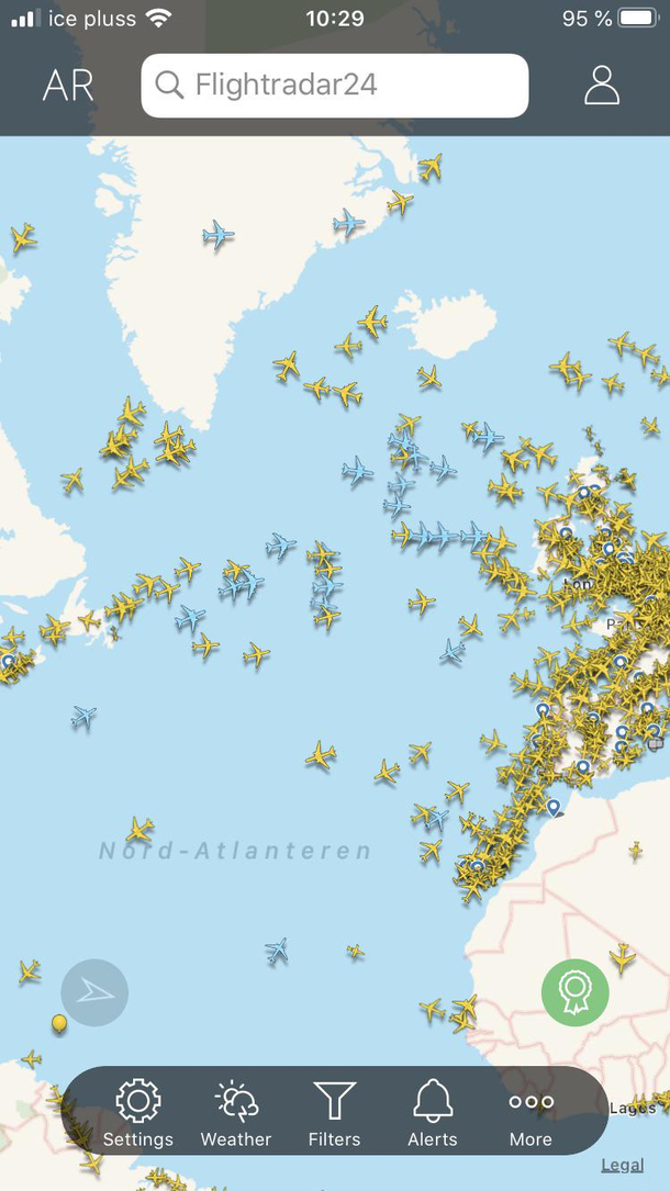 I see blue planes were good