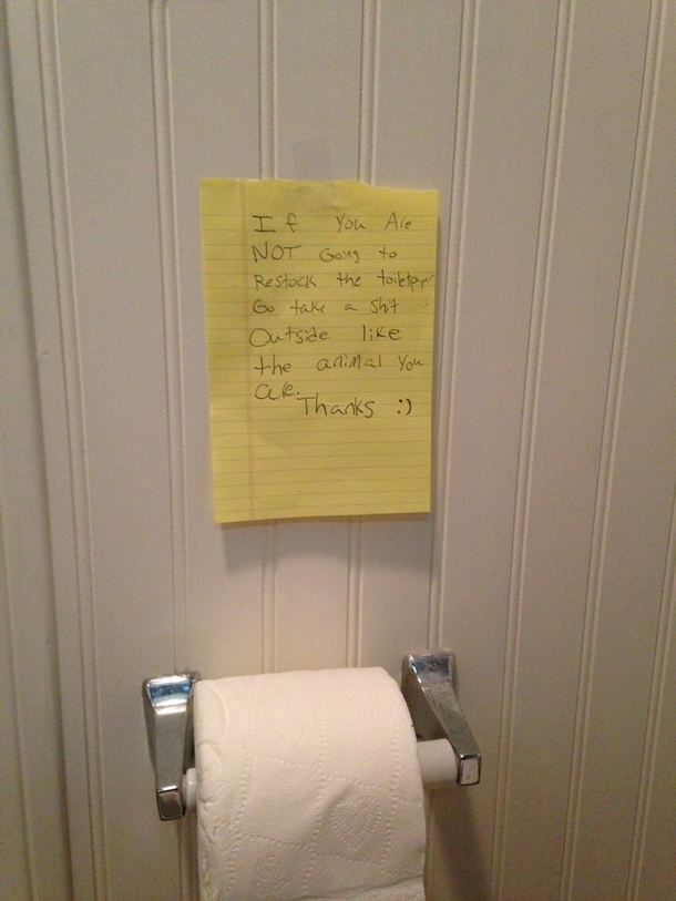I share a bathroom with  other brothers