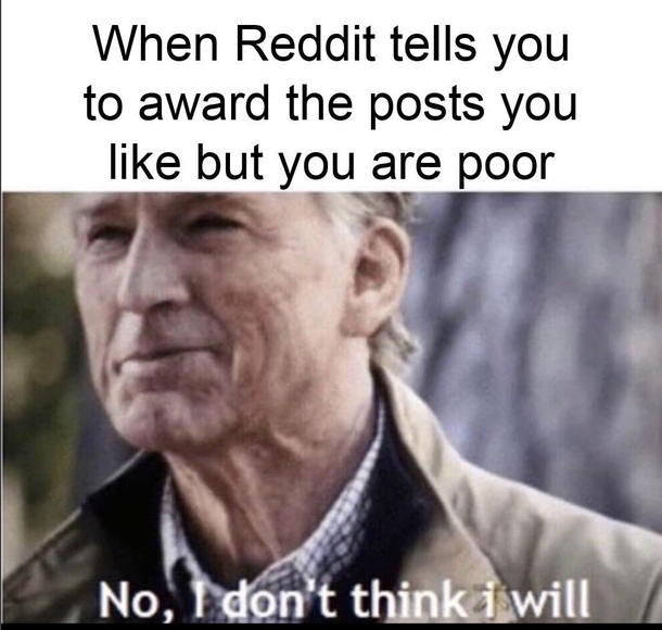 I smell poor